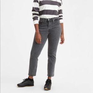 Levi's Wedgie Fit Black/Gray jeans in size 28